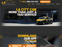 Tablet Screenshot of lacitycab.com